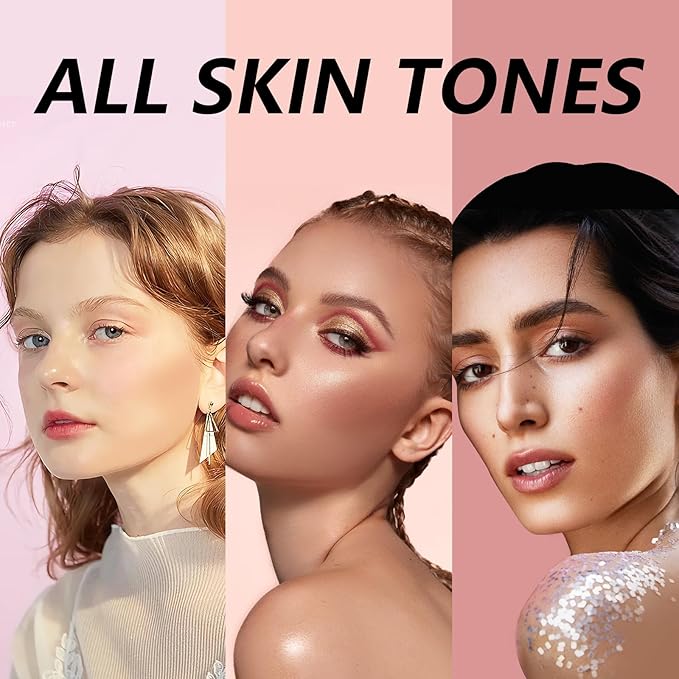 AMIIR 3 IN 1 Face Bronzer Blush Highlighter Contour Powder Makeup Palette Sculpt Contouring Kit, Blush