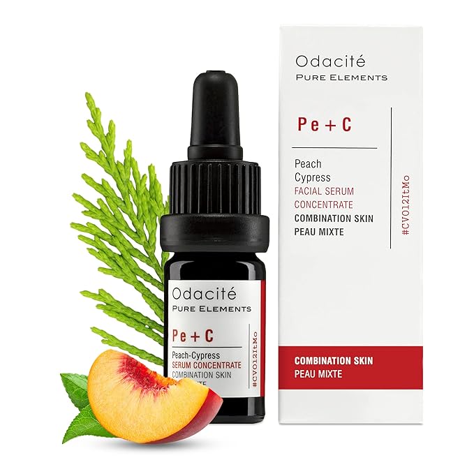 OdacitΓ© Acne Serum Concentrate for Face, Pore Cleanser Facial Oil for Combination Skin with Peach & Cypress - Purifying Anti-Aging Facial Serum for Balanced-Looking Complexion - 0.17 fl. oz