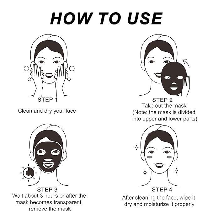 Bukamkom๏ผ8pcs Collagen Face Mask, Hydrogel Overnight Face Mask for Hydration & Soothing, Hydrogel Collagen Facial Mask, Face Masks Facial Masks Skincare