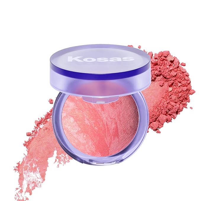 Kosas Blush is Life β Talc-Free Dimensional Blush Baked with Squalane & Hyaluronic Acid β Long Wear, Safe for Sensitive Skin- Blissed