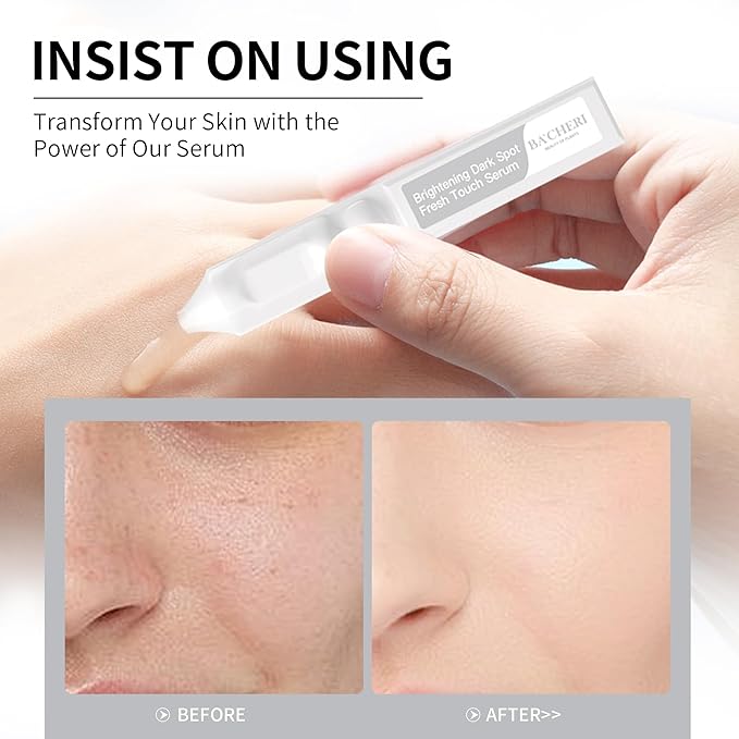 Brightening Hydrating Facial Serum Ampoules, with Niacinamide, Tranexamic Acid & 3‑O‑Ethyl Ascorbic Acid (Vitamin C), Alpha‑Arbutin, Madecassoside & Panthenol for Smooth, Dewy Skin