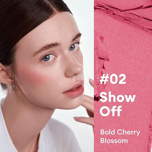 ITY Mood Blush, Creamy Blush Face Makeup,Moisturizing Cheek and Eyes Dual Funtions, Buildable, Matte Finish, Highly Pigment, 0.18 oz (5.2g) in Show Off