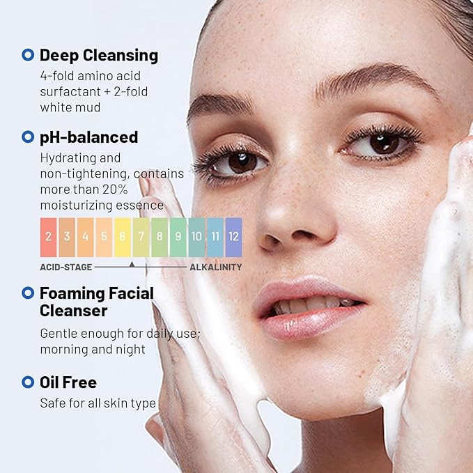 Clay Mask, Double effect Mud Mask for Face and Body, Spa Quality Pore Reducer for Acne, Blackheads & Oily Skin Deep Clean for All Skin Type,Natural Vegan Skincare,Tightens Skin & Exfoliate.