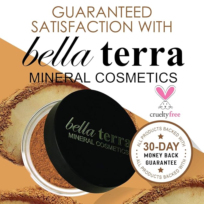 Bellaterra Cosmetics Mineral Powder Foundation | Long-Lasting All-Day Wear | Buildable Sheer to Full Coverage β Matte | Sensitive Skin Approved | Natural SPF 15 (Cafe) 9 grams