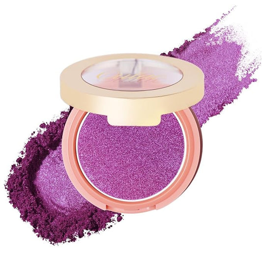 Oulac Luminisers Powdery Blush for Cheeks Sliky Glow,Brighten Skin As Highlighter Blush Makeup Eye Toppper, Shimmer Blushe,Buildable and Vegan Cosmetics,4.8g F13 Carnival