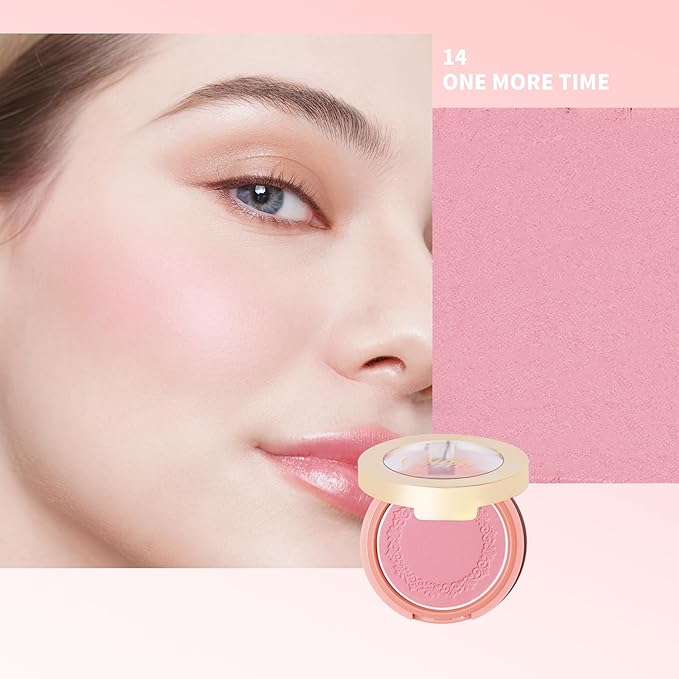 Oulac Baby Pink Blush Makeup| Highly Pigmented Cream Blush| Natural Matte Glow| Shape & Highlight Face| Cruelty-Free Vegan Blush | Pink Blush 4.8g
