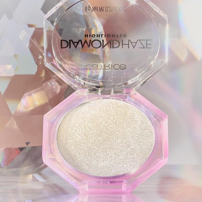 Catrice | Diamond Haze Highlighter (010 Gimme Glitter) | Stunning 3D Shimmer Effect for Face & Body | Silky, Buildable Glow | Vegan & Cruelty Free