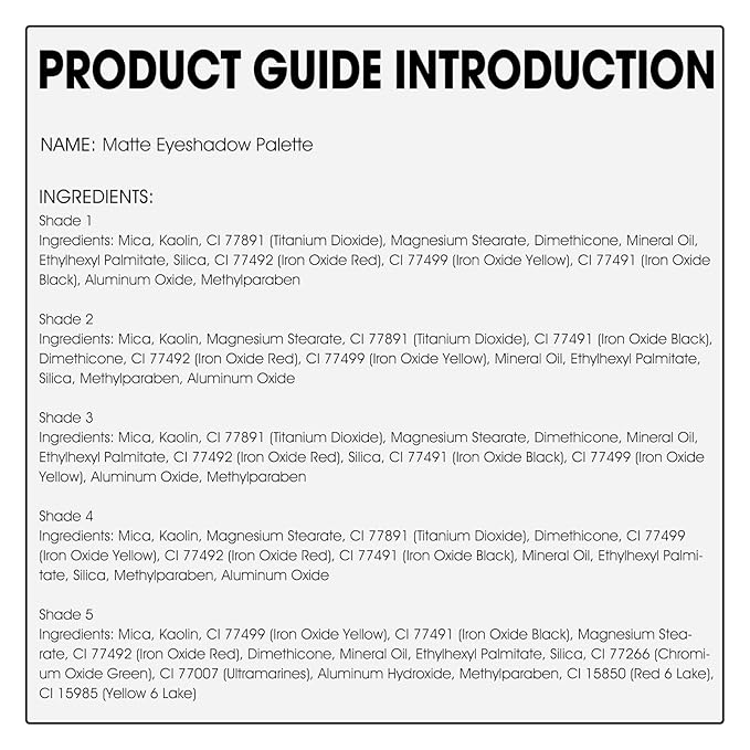 5 Colors Matte Eyeshadow Palette with Brush - Neutral Nude Taupe Dark Brown Eye Shadow Palette Makeup, Natural Waterproof Cool-Toned Eyeshadow for Green & Blue & Brown Eyes and Smokey Makeup, 06#