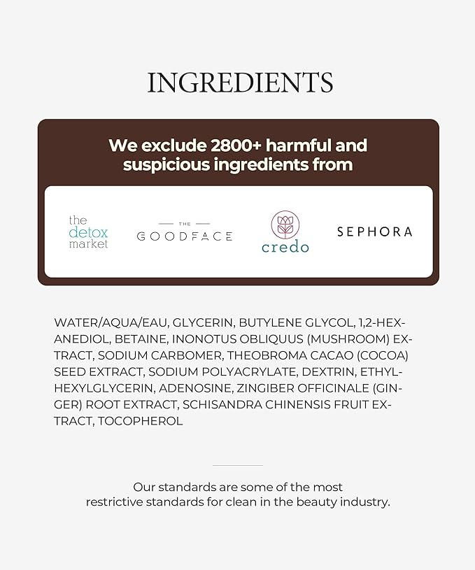 SERUMKIND Chaga Mushroom Serum for Korean Face Skincare - Beta Glucan Extract - Nourishing & Hydrating - Provides Deep Hydration for Extremely Dry Skin - Vegan & Cruelty-Free β 1.01 fl.oz.