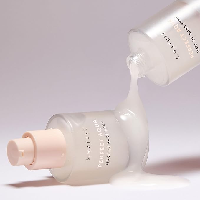 PERFECT AQUA MAKE UP BASE PREP 30MLใ
ฃSerum Texture & Hydrating Face Primer, Korean Primer, Vegan, Skin Flawless and Glowing without Clogging Pores, 24 hours Long Lasting ใ
ฃ1.01 Fl Oz
