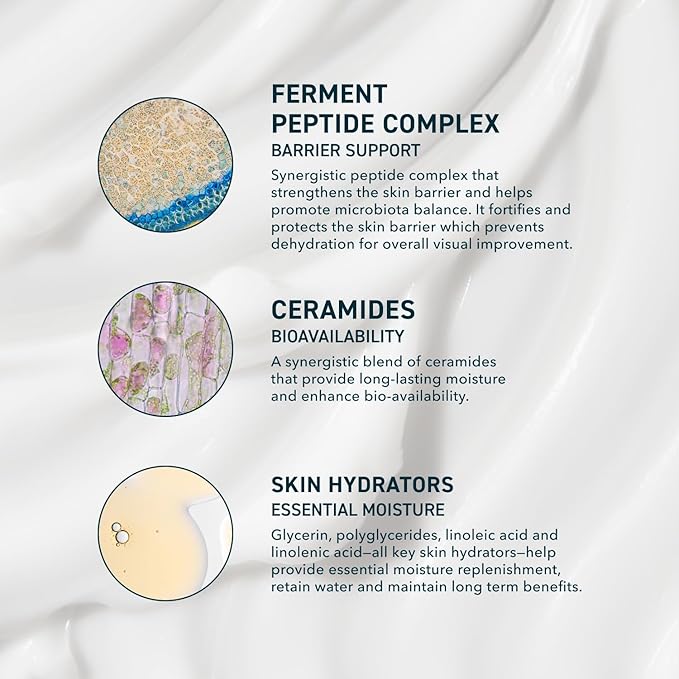 Skin AM/PM Modern Moisturizer β Hydrating Face Cream with Peptides, Ceramides & Glycerin for Dry, Sensitive, or Combination Skin β Non-Greasy Moisturizer for Barrier Support