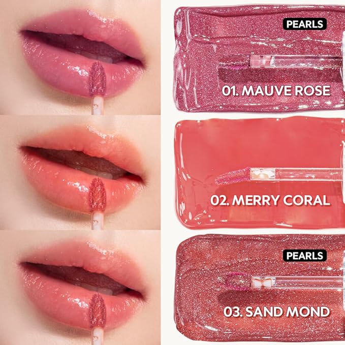 TIRTIR Waterism Tinted Lip Gloss #01 Mauve Rose, 0.14 Fl Oz – Kiss Ready Lipgloss, 12H Long Lasting Non Sticky Natural Tinted Glow Korean Multiuse Cheek and Lip Tint for Women gift