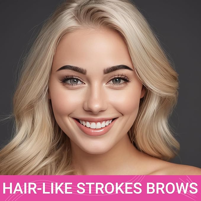 iMethod Eyebrow Pen - Eyebrow Pencil Magical 2-in-1 Eye Brow Pencils for Women with 4-Fork-Tip & Precise Brush-Tip Create Natural Hair-Like Brows, Last All-Day, Microblading Eyebrow Pen, Black