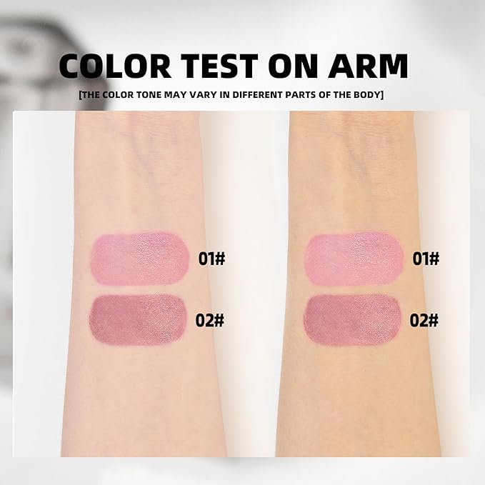 2PCS PH Adjusting Lip & Cheek Tint, Temperature Color Change Instaph Lipstick Lip Stain, Hydrating & Long-Lasting, Natural Glow Blush & Lip Color, Buildable, Non-Sticky, Moisturizing Lip & Cheek Stain