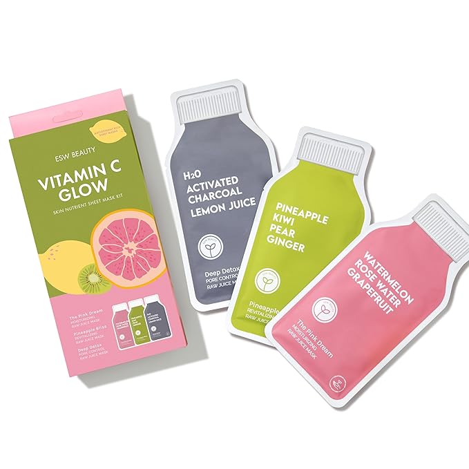 ESW Beauty Vitamin C Glow Antioxidant Rich Sheet Mask Set