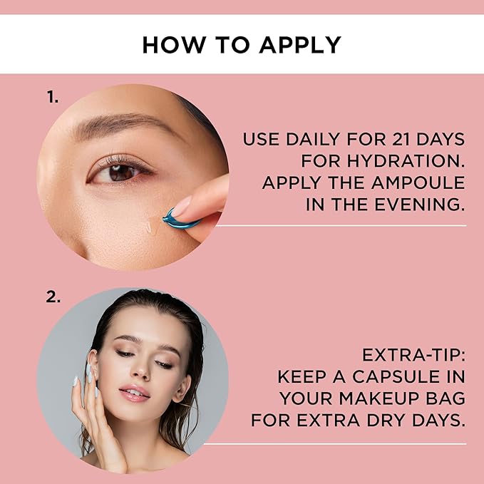 ARTDECO Hyaluronic Hydra Caps - Moisturizing Anti-Wrinkle Hyaluronic Acid Concentrate - Hydrating Face Cream in Capsule Form - Plumps Wrinkles from within - Facial Skin Care Products - 21pcs