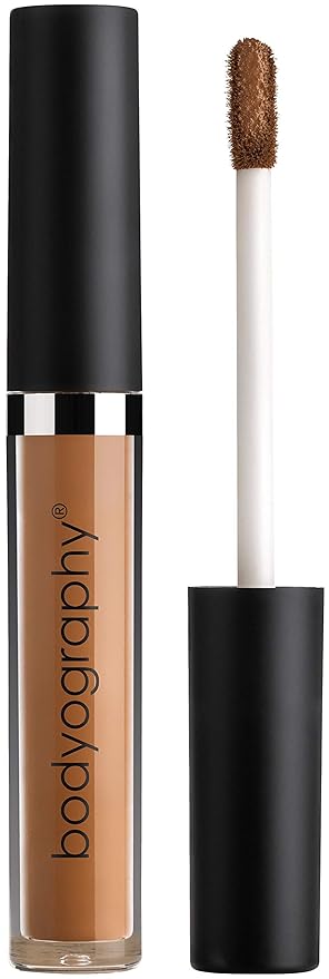 Bodyography Skin Slip Full Coverage Concealer - Flexible Comfort, Flawless Finish - Lightweight for all Day Wear Skin Hydration - Infused Vitamin E and Glycerin (Golden Dark)