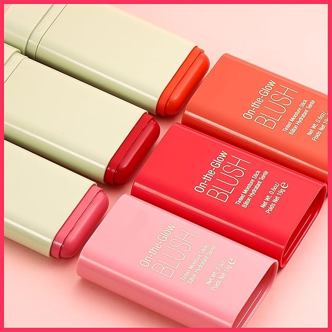 MIELIKKI Cream Blush Stick for Cheeks, Multi-Use Moisturizer Stick Blush, Luxuriously Blendable Color, Natural Dewy Finish, Soft Pink Blush Color, Long Lasting, Waterproof