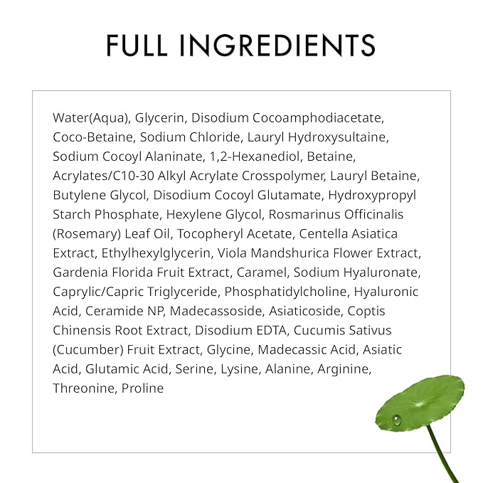 depology Cica Redness Relief Nourishing Cleanser | Facial Wash with Hyaluronic Acid and Ceramides | Gentle Cica Cleanser Facial Redness and Inflammation | 6.76 fl.Oz