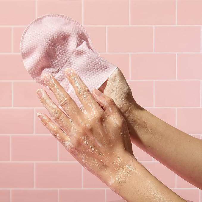 TONYMOLY Plum Bum AHA Exfoliating Bubble Mitt β Single-Use Korean Body Scrub with Glycolic Acid, Peptides & Plum Extract for Smooth, Refreshed Skin β 1.2 oz (Pack of 2)