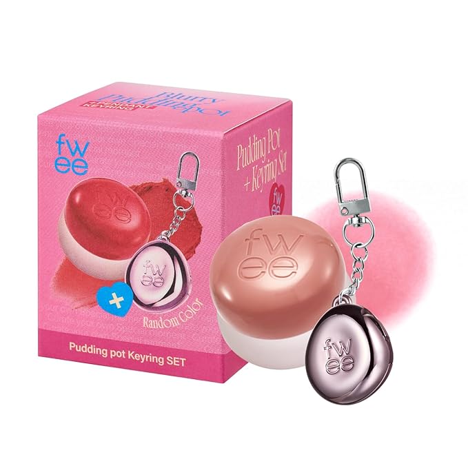 Blurry Pudding Pot + Keychain SET | Airbrushed Blush & Lip, Buildable Pigment, Long-lasting, Lightweight, Easy to Blend, Natural Soft Matte Finish Makeup β Like (Light Pink) | 0.17 oz