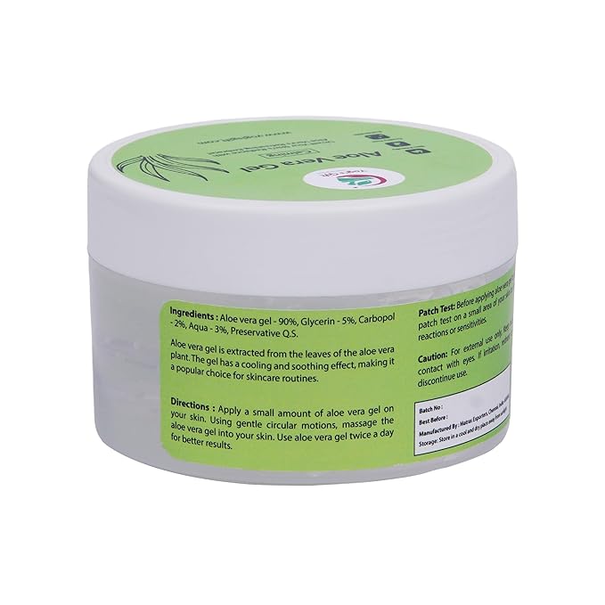 Aloe Vera Gel 12 oz | Unscented Aloe Vera For Face, Skin, Scalp & Hair | by Yogi’s Gift®