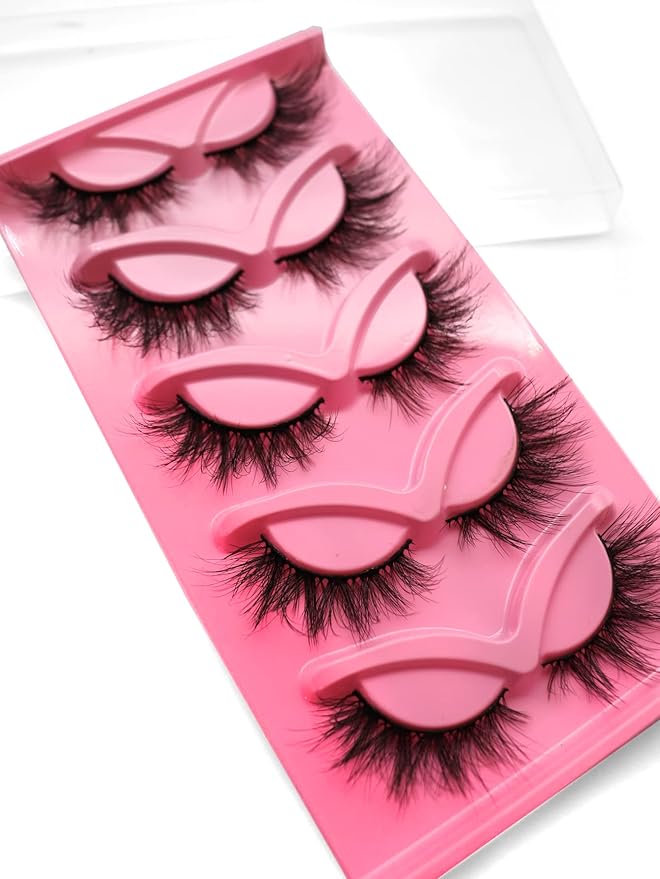 10Pair 3D False eyelash book Cat Eye Look Fluffy Wispy Soft Reusable Makeup Thick Fake Eyelashes(601+628)