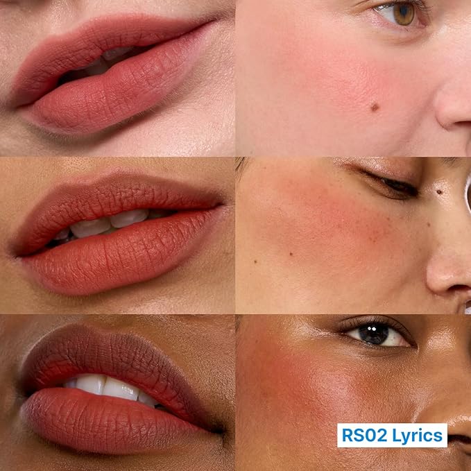 Blurry Pudding Pot + Keychain SET | Airbrushed Blush & Lip, Buildable Pigment, Long-lasting, Lightweight, Easy to Blend, Natural Soft Matte Finish Makeup β Lyrics (Rose Brown) | 0.17 oz