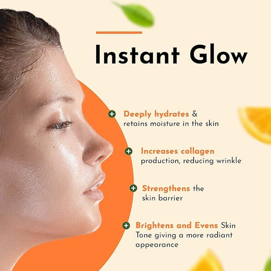 Snail Mucin Serum Vitamin C Face Serum Anti Aging with Hyaluronic Acid Niacinamide Retinol MSM Aloe Vera & Ceramides, Korean Skin Care Dark Spot Remover for Glowing Skin Beauty, Pack of 1