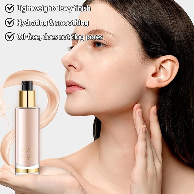 Concealer Foundation, Oil Control Waterproof Concealer Color Correcting Foundation Long Lasting No Makeup Removal Invisible Pores Face Base Makeup