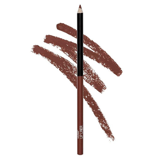 wet n wild Lip Liner Pencil Dark Brown Chestnut & Eyeliner Pencil Simma Brown Now! (2-Piece Makeup Bundle)