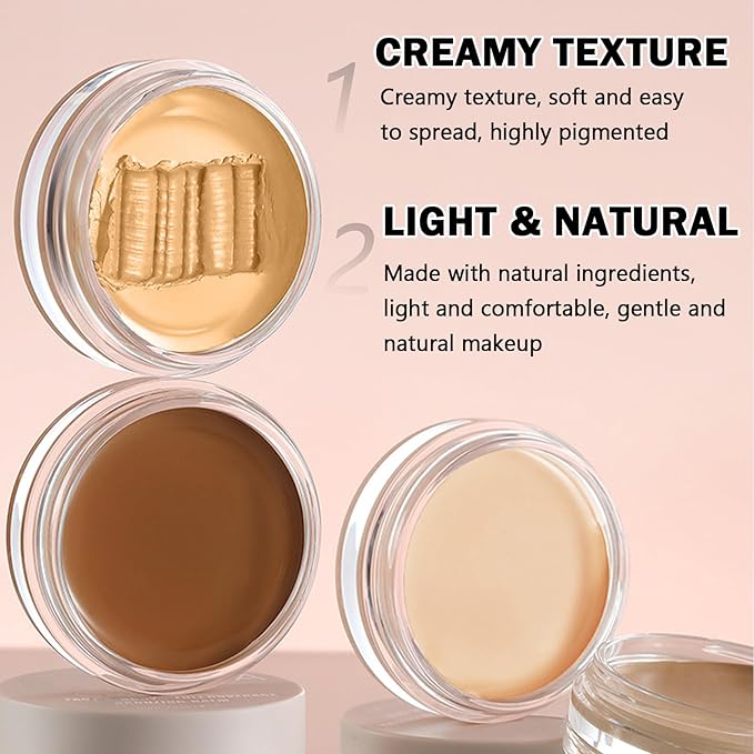 Under Eye Color Corrector,Cream Concealer Full Coverage for Mature Skin,Vegan Under Eye Cream Dark Circles Cover up Makeup Concealer Makeup,Under Eye Brightener (08 Golden Tan)
