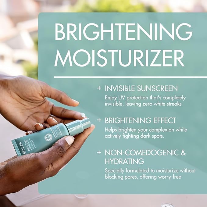Bolden SPF 30 Brightening Face Moisturizer with Vitamin C | Broad Spectrum UVA/UVB Sunscreen | Applies Clear without Chalky Residue |1.0 FL Oz (Pack of 3)