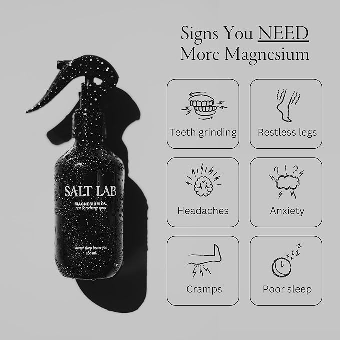 Magnesium Oil Spray, Topical Magnesium Spray for Adults, Non Sticky Formula, Supports Relaxation & Restful Sleep, Lightweight, Easy to Apply & Quick Drying, Fragrance Free, 6.8 Fl Oz, 1 Pack