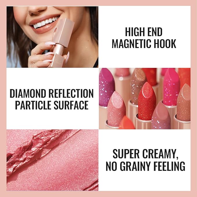Oulac Red Lipstick & Lipliner Set High Impact Lipcolor with Moisturizing Formula, Vegan Beauty, Full-Coverage Lip Color, Gift Lipstick for Women, 07+12+D03