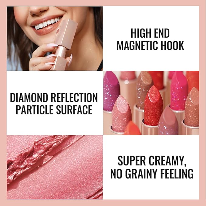 Oulac Moisturizing Coral Red Lipstick - Tinted Lip Balm Infused with Damask Rose Oil Alleviate Lips, Shiny & Lightweight Lip Makeup Vegan & Gluten Free, PG02 Red Coral