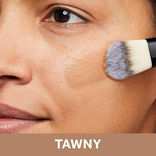 No7 Lift & Luminate Triple Action Serum Foundation - Tawny - Liquid Foundation Makeup with SPF 15 for Dewy, Glowy Base - Radiant Serum Foundation for Mature Skin (30ml)