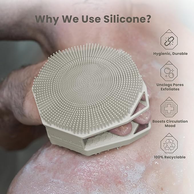 Back Scrubber & Body Scrubber - Stone