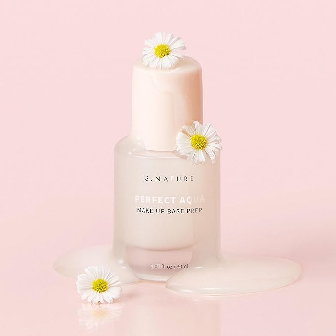 PERFECT AQUA MAKE UP BASE PREP 30MLใ
ฃSerum Texture & Hydrating Face Primer, Korean Primer, Vegan, Skin Flawless and Glowing without Clogging Pores, 24 hours Long Lasting ใ
ฃ1.01 Fl Oz