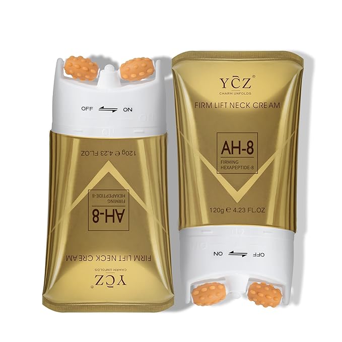 Ycz AH-8 Firming Neck Cream for Crepey Skin Body Care Comfort, Contains Hexapeptide, Moisturizing, Tightening Lotions Cosmetic Skin Care Skin Repair (Pack of 2)