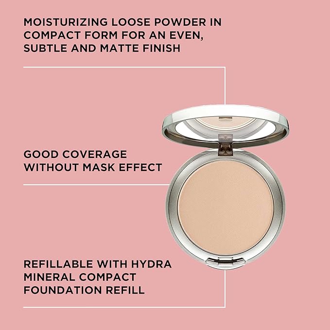 ARTDECO Hydra Mineral Compact Foundation Refill - light beige NΒ°60 - refillable system for Hydra Mineral Compact Foundation - good coverage without mask-like effect - makeup - powder - 0.35 Oz