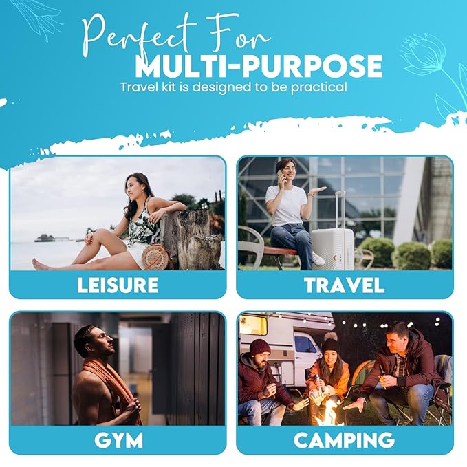 Compact Personal Shower Kit To-Goβ Your Hygiene Companion for Travel, Gym, and Outdoor Adventures (3)