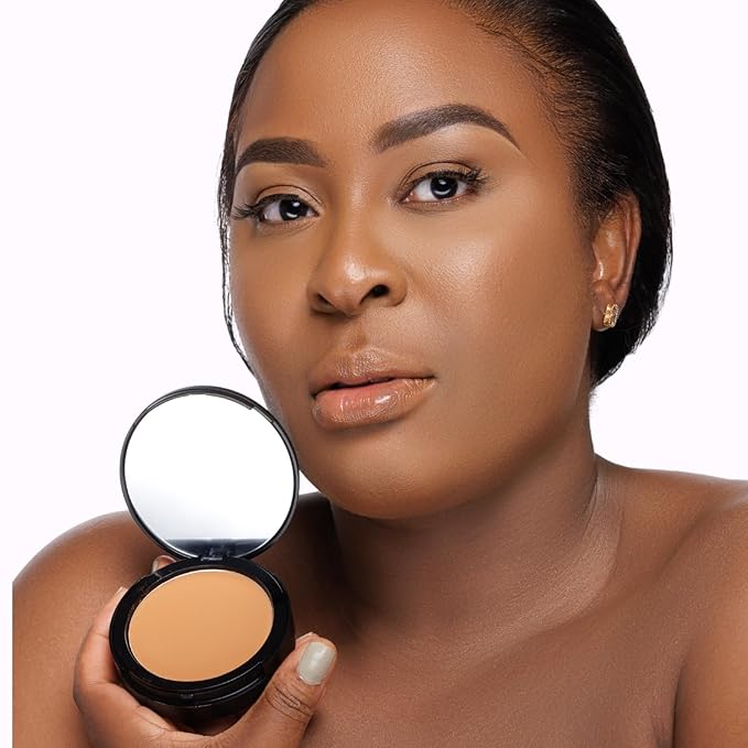 soft matte powder (K-58. Medium deep with warm bronze undertone)