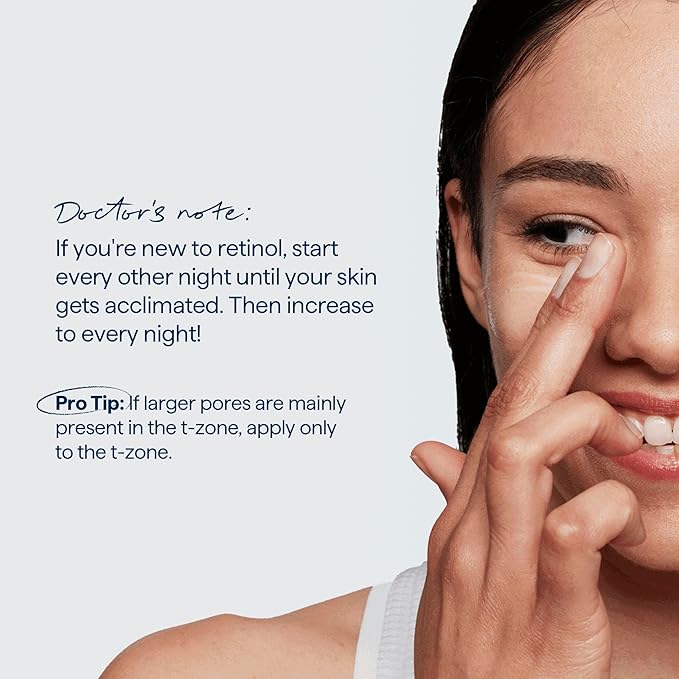 Remedy for Pore Size β Large Pore Minimizer with Retinol, BHA Salicylic Acid, Niacinamide β for Uneven Texture, Pimples, Blackheads, Whiteheads, Sebaceous Filaments β by Dermatologist Dr. Shah
