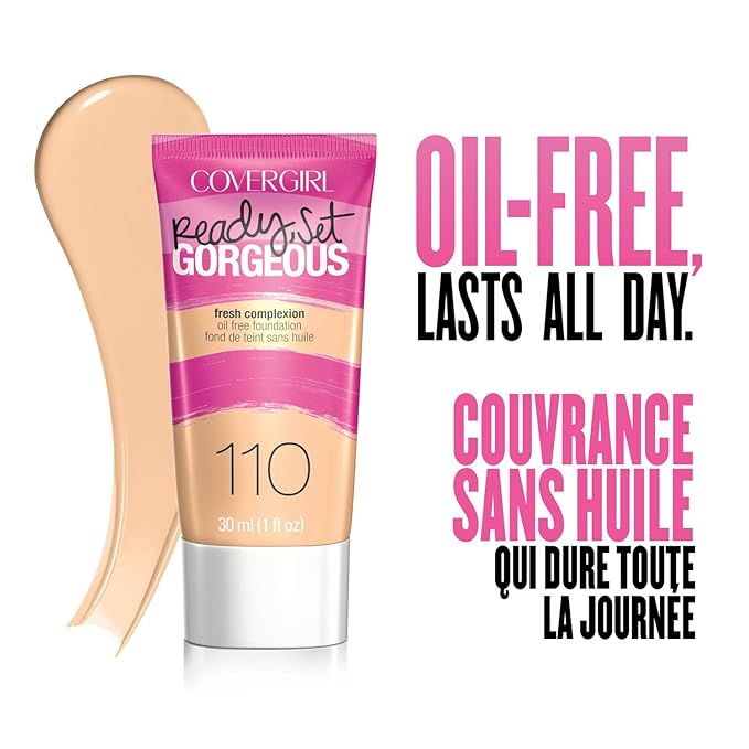 COVERGIRL Ready Set Gorgeous Foundation Natural Beige 205, 1 oz (packaging may vary)