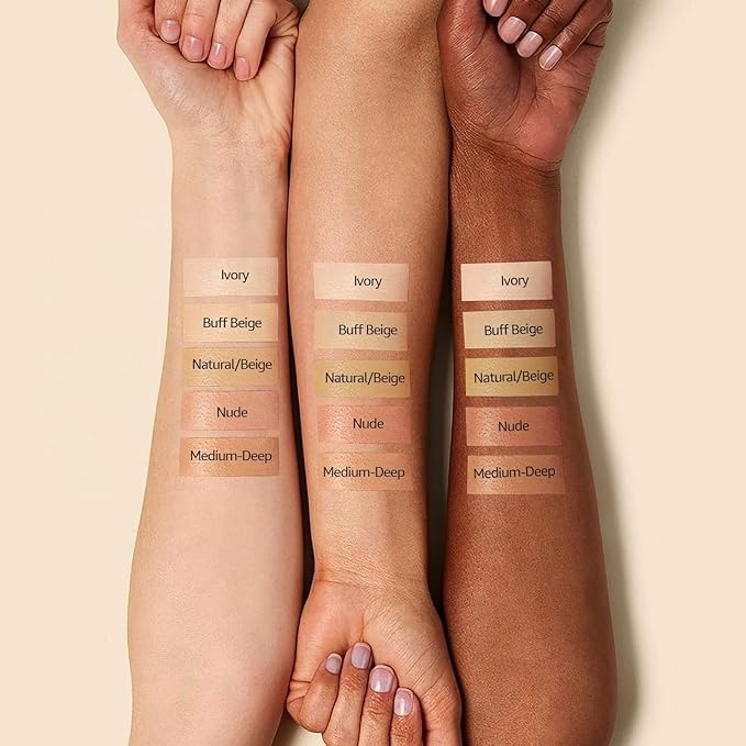 Mushroom Head Air Cushion CC Cream - New Upgraded BB Cream Face Makeup Foundation for Mature Skin Moisturizing Concealer Brighten Long-Lasting, Gold Packaging (Buff Beige, 3.21 Ounce (Pack of 1))