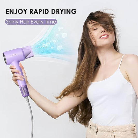 Diffuser Hair Dryer, Professional Ionic Blow Dryer with Diffuser for Curly Hair, 110000 RPM Brushless Motor High Speed Hairdryer Blowdryer for Women Men Home Salon Travel,Thermo-Control Low Noise