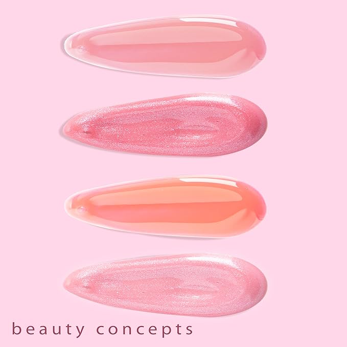 Beauty Concepts Lip Gloss Collection β Shimmering, Glossy Lip Makeup Set for a Radiant Finish, Pink Colors Collection