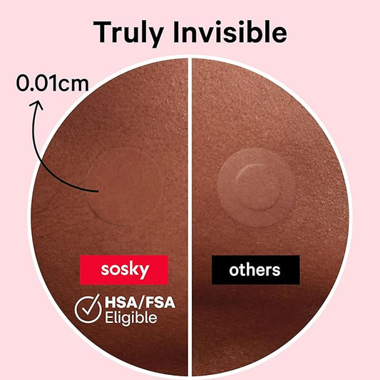 Sosky Pimple Patches for Face, FSA HSA Eligible Invisible Hydrocolloid Acne Patches, Zit Sticker for Face and Skin, Pimple Sticker for Covering Zits, Blemishes with Salicylic Acid 48 Count