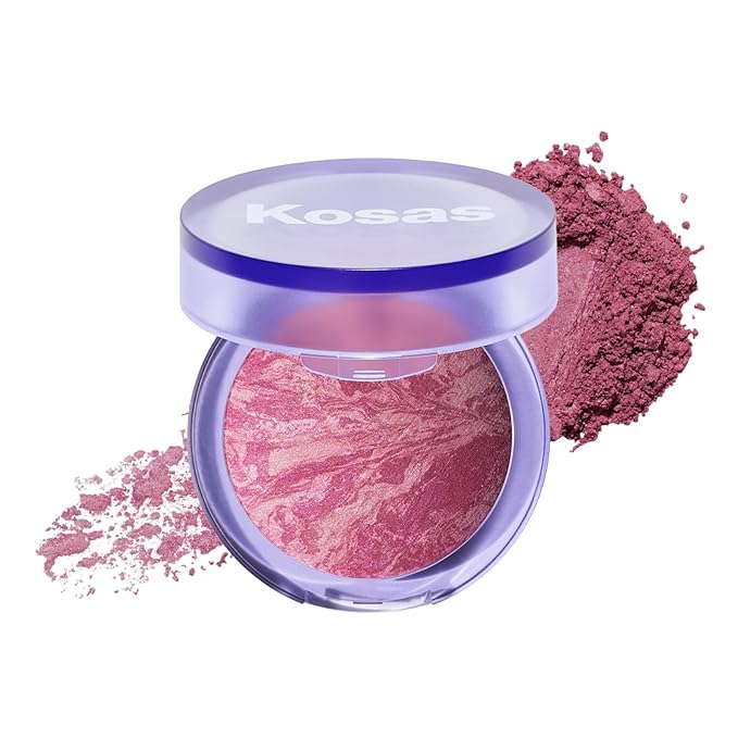 Kosas Blush is Life βTalc-Free Dimensional Blush Baked with Squalane & Hyaluronic Acid β Long Wear, Safe for Sensitive Skin - Euphoria
